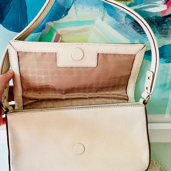 Kate Spade ♠ Vintage Cream Leather Handbag – Winter White - Picture 3 of 9